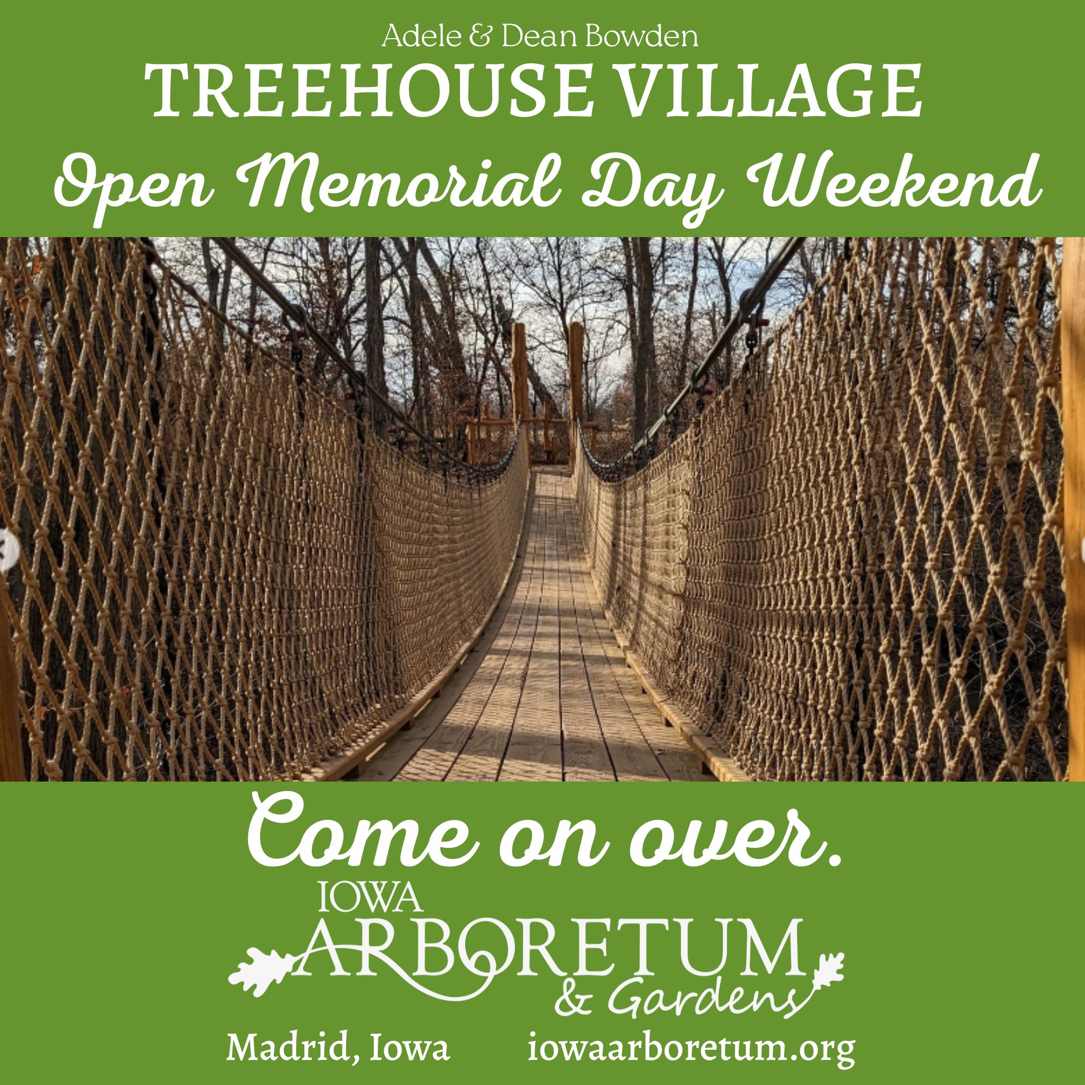 Treehouse Village at the Iowa Arboretum and Gardens