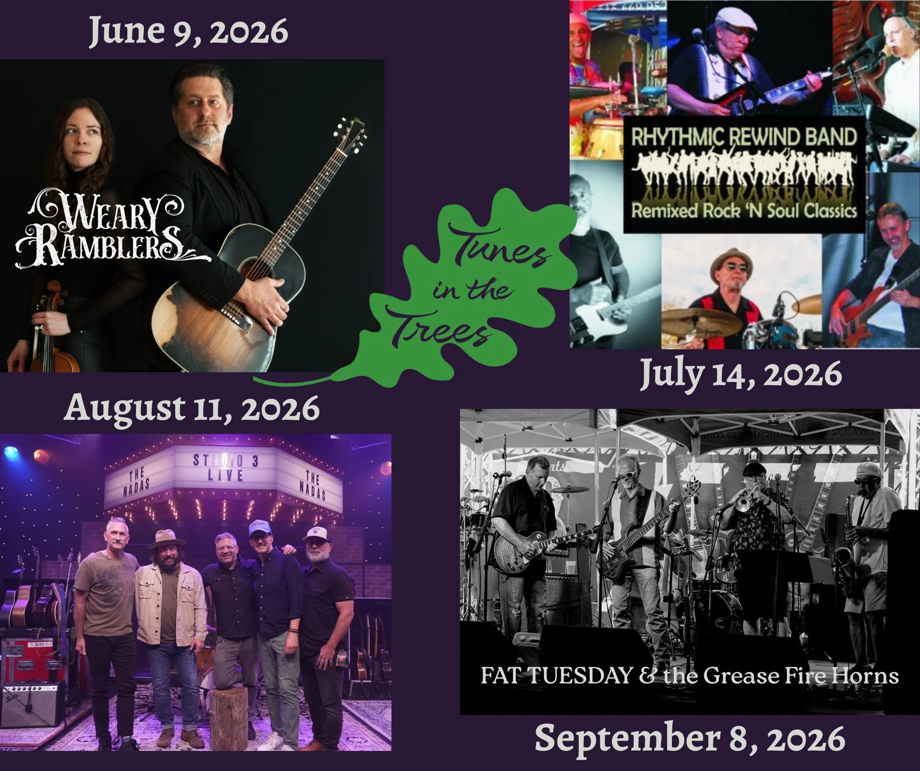 2026 Tunes in the Trees Concert Series